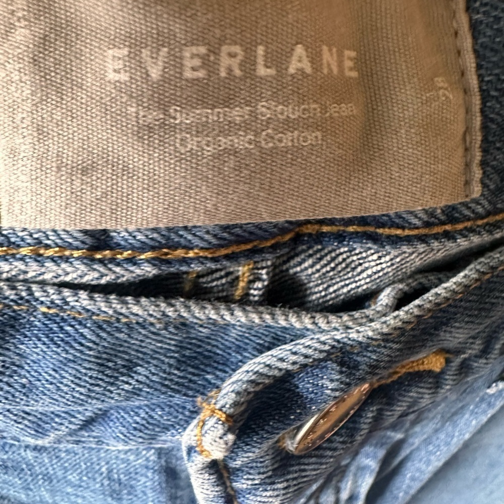 Women’s Everlane Size 28 Summer Slouch Jean. VGUC. Medium wash.Button fly! - Picture 8 of 16